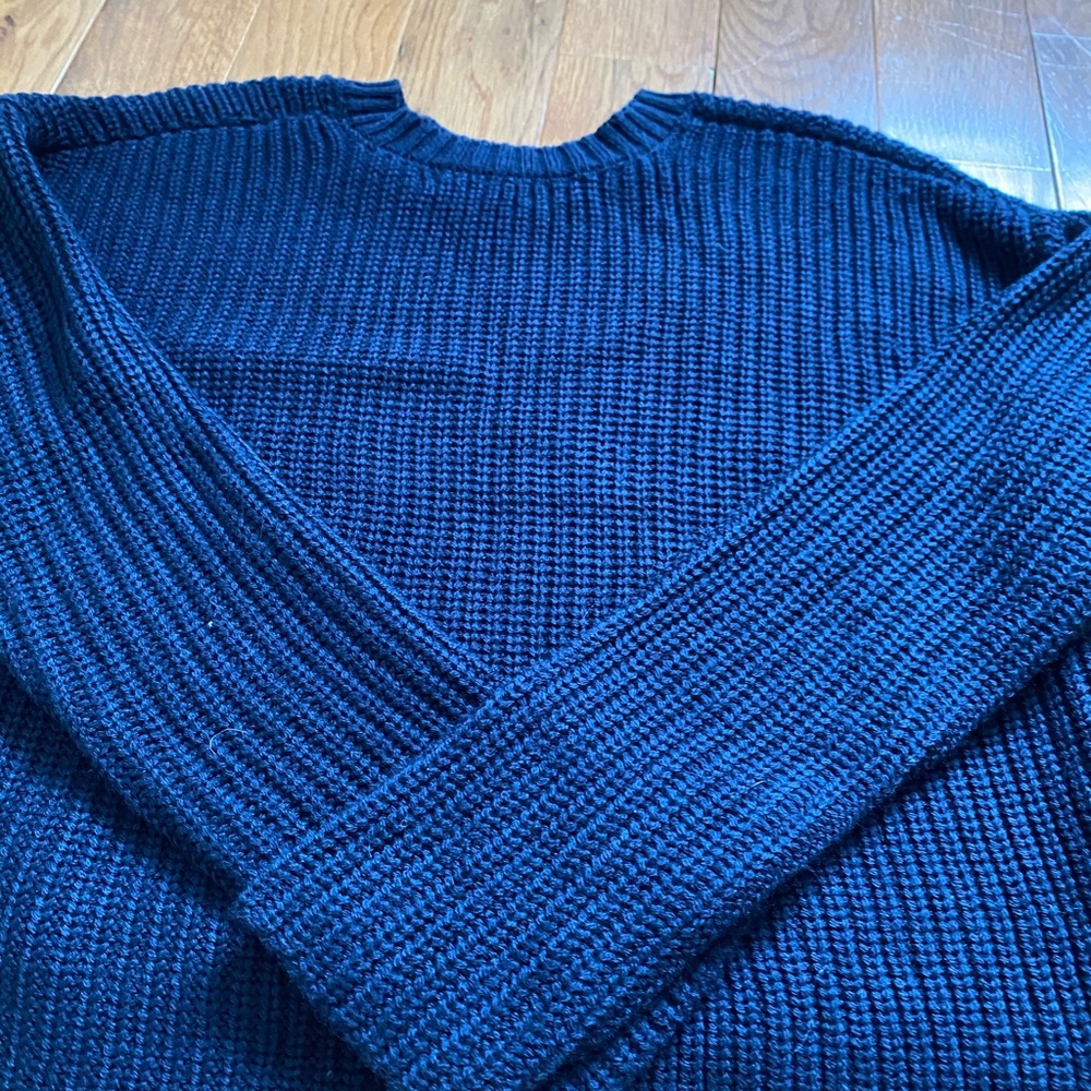 Navy sweater